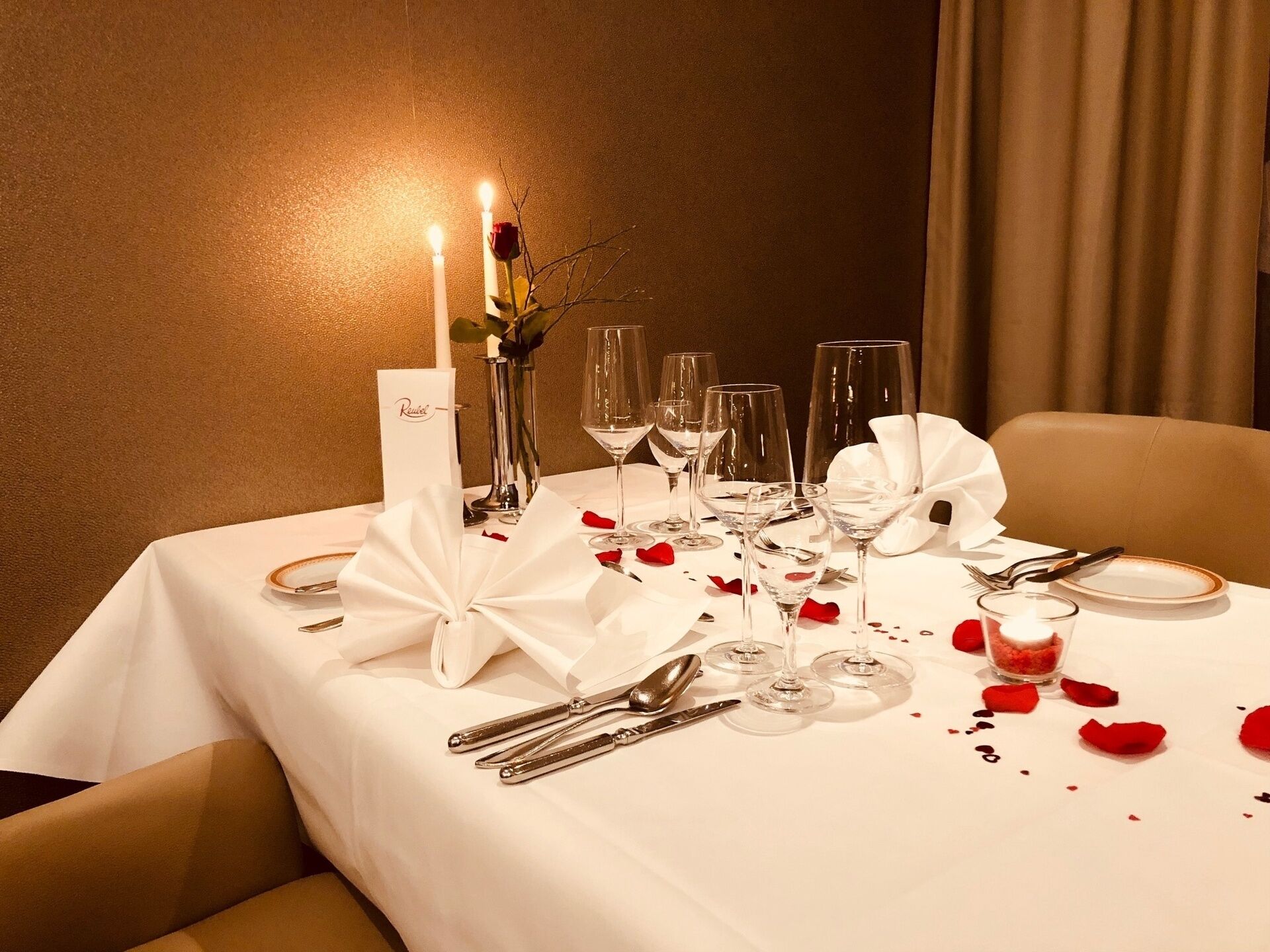 images of candle light dinner at home